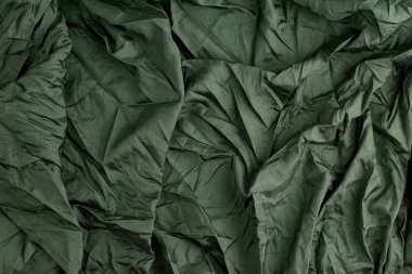 green satin textile fabric, piece of fabric for sewing curtains 