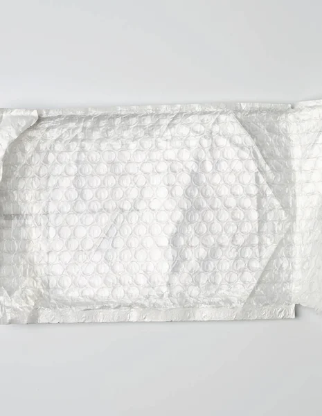 Фрагмент прозрачной пленки с воздухом для транспортировки — стоковое фото