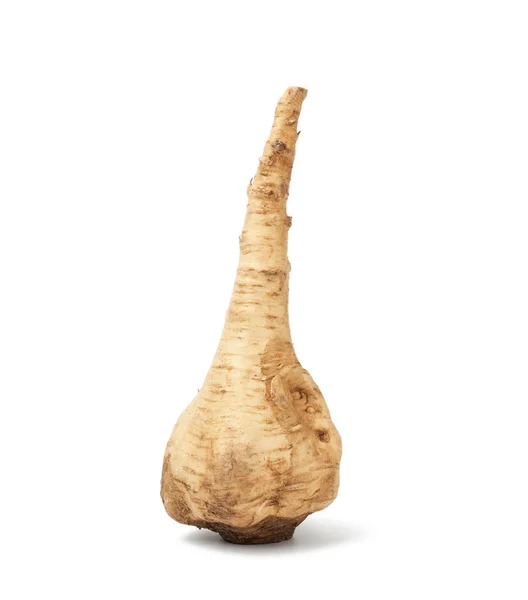 Velký Pastiňák Kořen Izolované Bílém Pozadí Zdravé Chutné Zeleniny — Stock fotografie