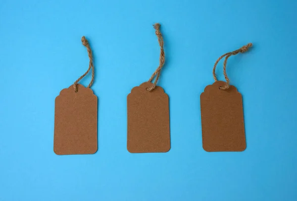 Empty Brown Paper Tag Tied White String Price Tag Gift Stock Photo by  ©nndanko.gmail.com 367877894