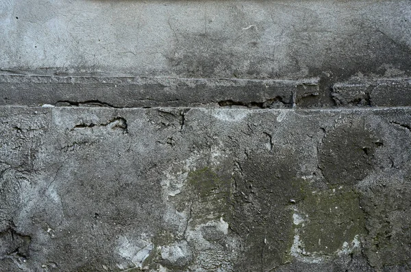 グレーのセメントの質感 デザイナーのための要素 フルフレーム 灰色の石の背景 汚い割れた壁の質感 — ストック写真