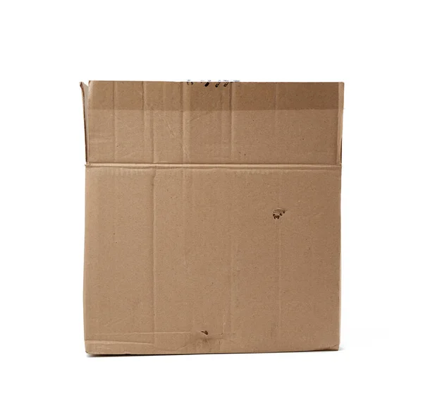 Abrir Gran Caja Cartón Cuadrado Marrón Vacío Para Transportar Mercancías — Foto de Stock