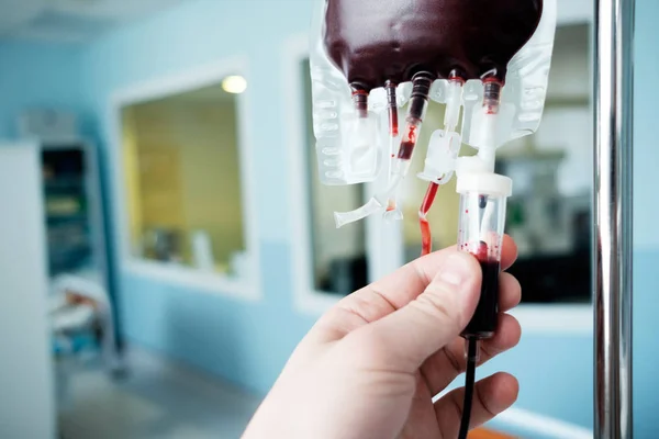 Prepearing tot hemotransfusion — Stockfoto