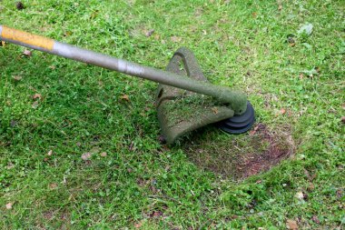 çalışma çim biçme makinesi yakın çekim