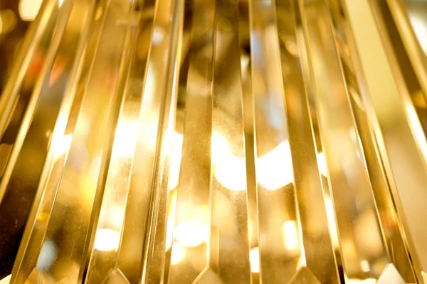 Lampa krystaly zblízka abstrakt — Stock fotografie