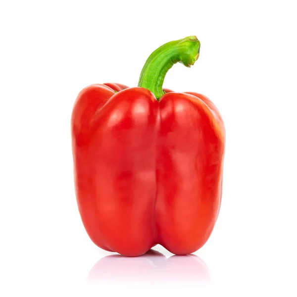 Frisches Gemüse Drei Süße Rote Gelbe Grüne Paprika Isoliert Auf — Stockfoto