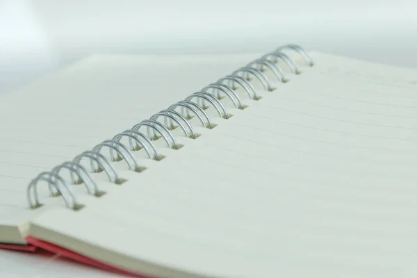 Notebook Has Lines Placed White Scene — 스톡 사진