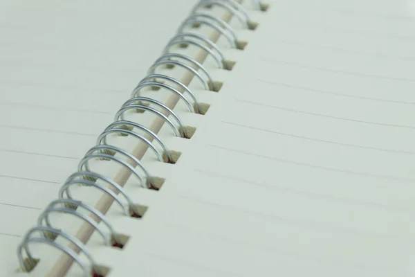 Notebook Has Lines Placed White Scene — 스톡 사진