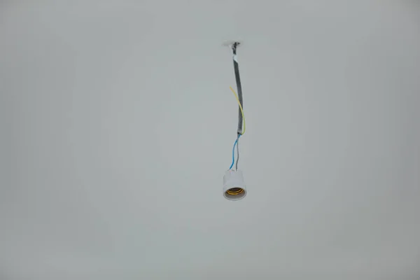 bulb holder. lamp holder hanging on the ceiling