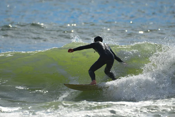 Surfen am ersten Strand, washington — Stockfoto