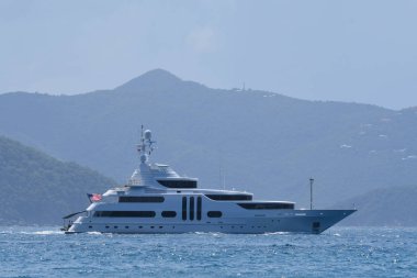 Megayacht sürüyor İngiliz Virgin Adaları