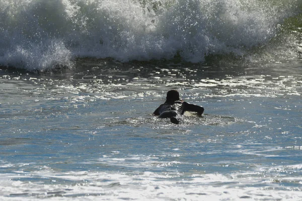 Surfen am ersten Strand, washington — Stockfoto