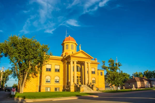 Ayuntamiento histórico en el centro de Belle Fourche, Dakota del Sur — Foto de Stock