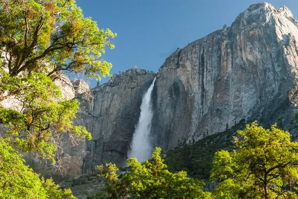 Yosemite Falls on clear morning - Yosemite National Park — Stock Photo, Image