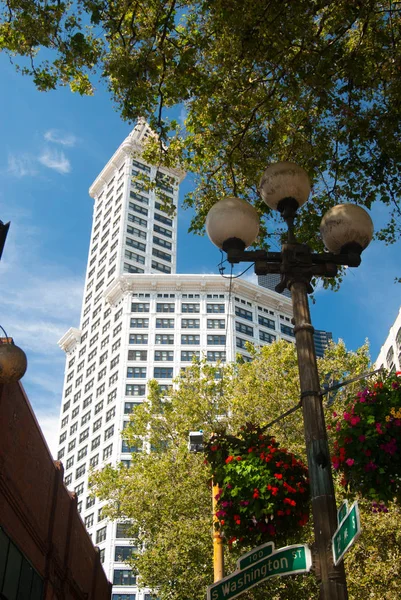 La storica Smith Tower di Seattle . — Foto Stock