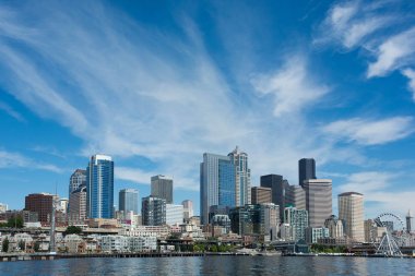 Seattle Citycape açık, mavi gün
