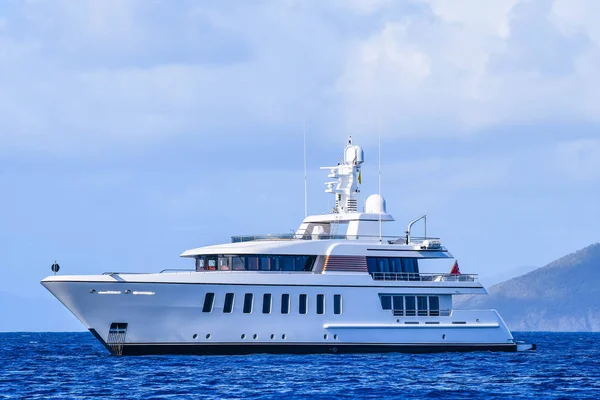 Megayacht at Anchor — Stock Photo, Image