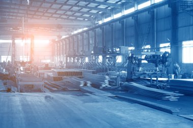 Tersanede demir atölyesi.