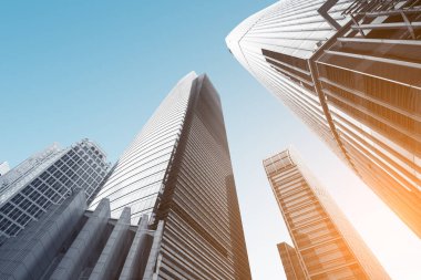 Modern bina düşük açılı görünüş