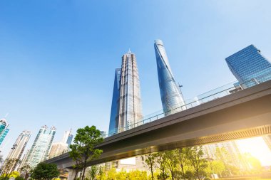 Şangay Dünya Finans Merkezi gökdelenler lujiazui grubunda