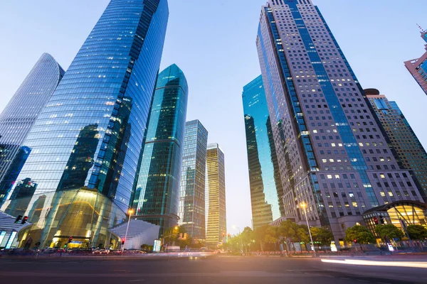 Shanghai Commercial Center Night — Stock Photo, Image