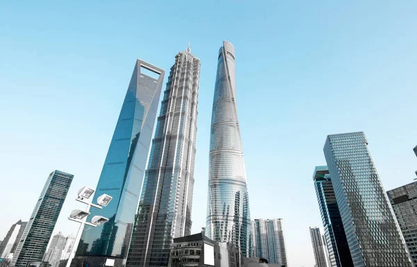 Edifício Moderno Centro Financeiro Lujiazui China Shanghai — Fotografia de Stock