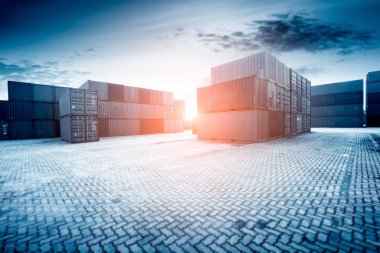 liman navlun, mavi tonlu görüntüler.