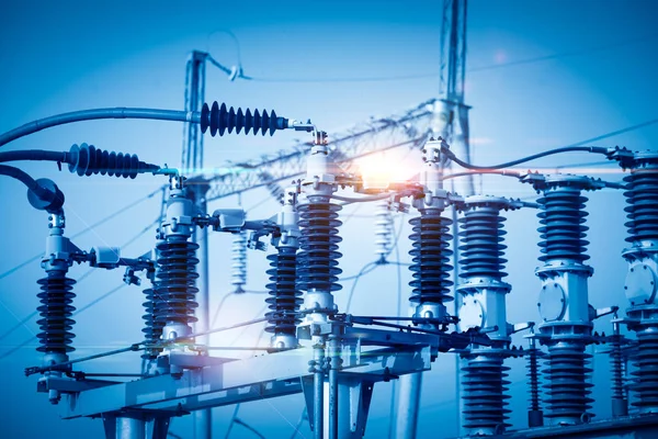 High Voltage Power Transformer Substation — Stock Photo, Image