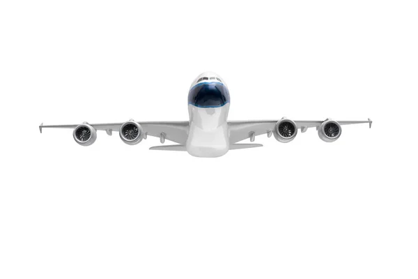 Passenger airplane isolated on white background — Stock Photo, Image