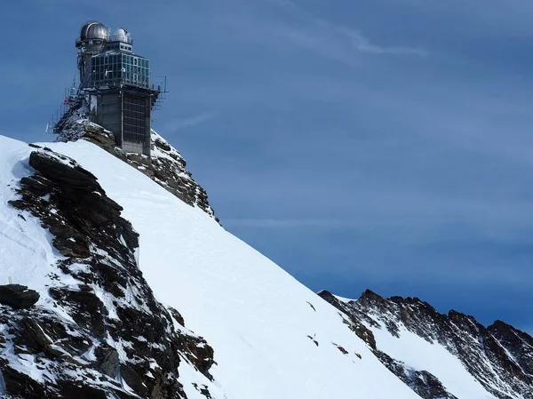 Szfinx Observatory, Jungfrau-fennsíkon, Swiss Alps, Svájc — Stock Fotó