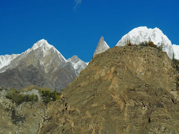 Ladyfinger Peak, Hunza Valley, Karakoram Range, Paquistão — Fotografia de Stock