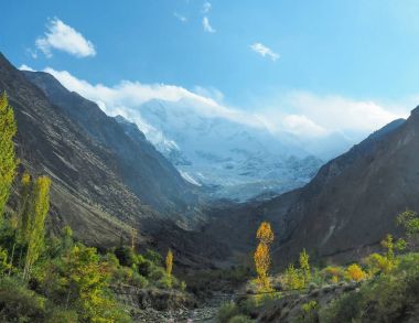 Rakaposhi buzul dağ tepe, Nagar, Gilgitbaltistan, Pakistan
