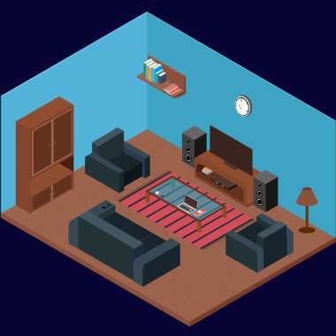 Modern izometrik Oda