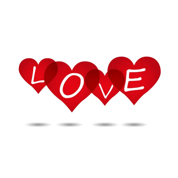 Love Heart Backgrounds — Stock Vector