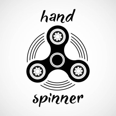 Hand Spinner Emblem clipart