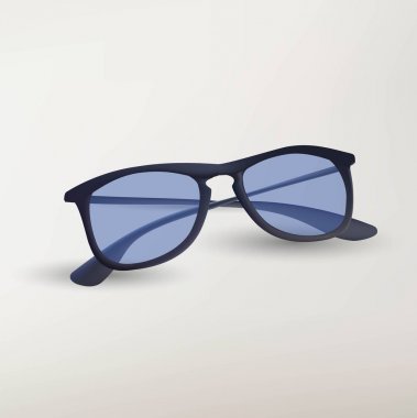 İllüstrasyon izole retro göz gözlük beyaz arka plan üzerinde