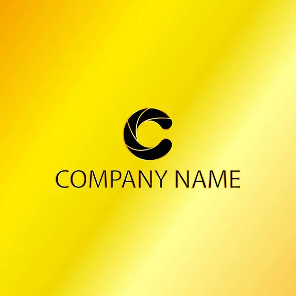 Golden Letter Emblem — Stock Vector