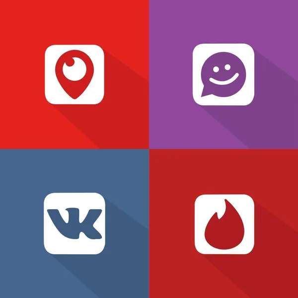 Social Network Icons — Stock Vector