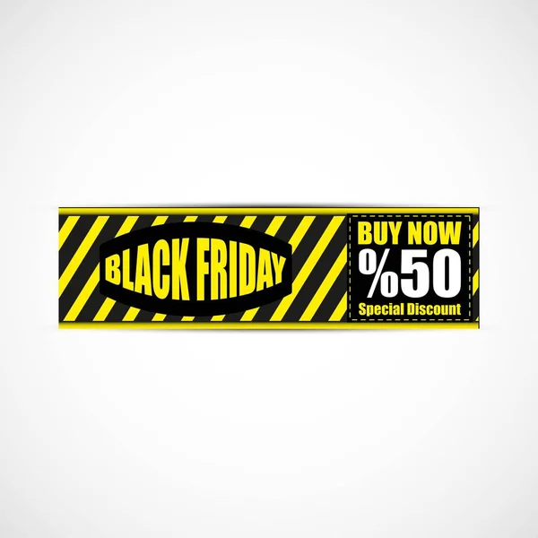 Black Friday Banner — Stock Vector