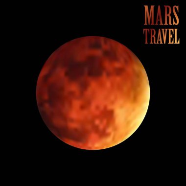 Mars gezegeni seyahat arka plan