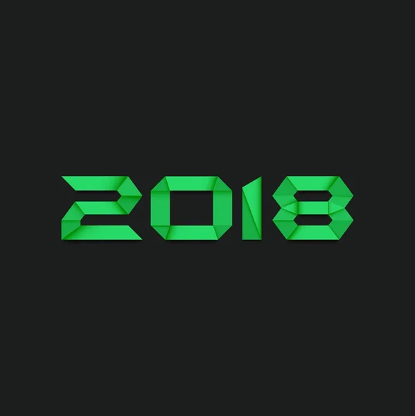 Nowy Rok 2018 Tło Wektor Ilustracja Plik Eps — Wektor stockowy