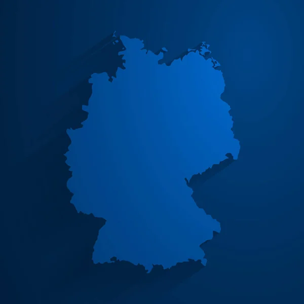 Simple Azul Alemania Mapa Tecnología Fondo Vector Ilustración Eps Archivo — Vector de stock