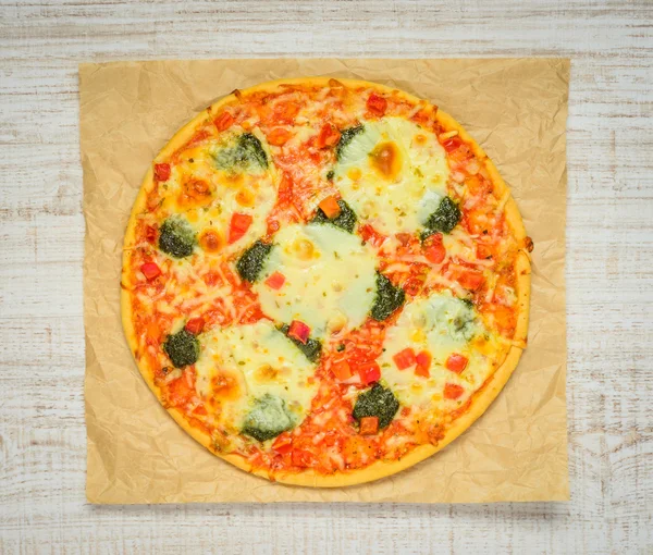 Włoskie pizze z serem — Zdjęcie stockowe