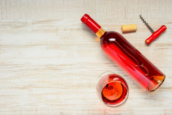 Vino Rosato con Spazio Copia — Foto Stock