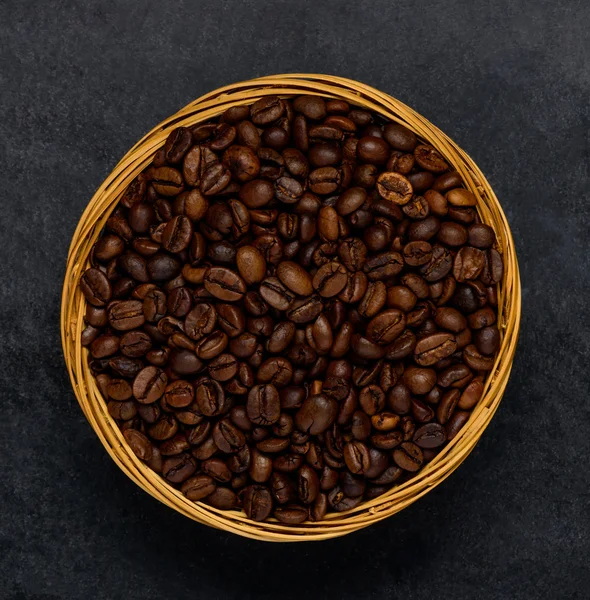 Biji kopi panggang coklat — Stok Foto
