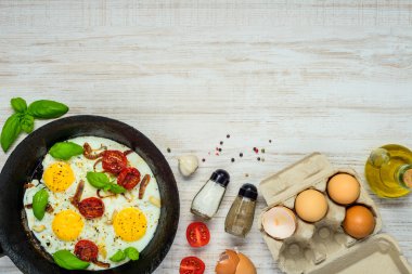 Kızarmış yumurta kopya alanı ile
