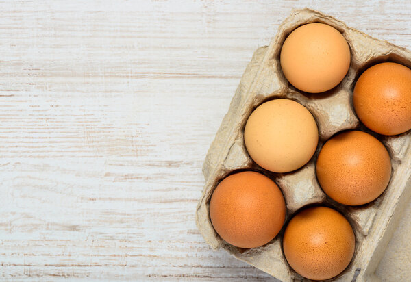 Egg Carton and Copy Space Area