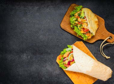Shawarma ve kopya alanı Türkiye sandviç
