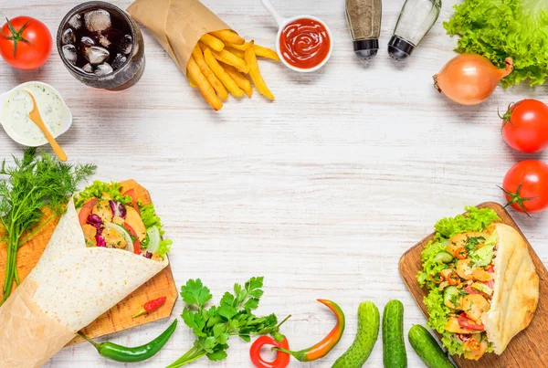 Shawarma ve Hünkar kopya alanı çerçeve ile