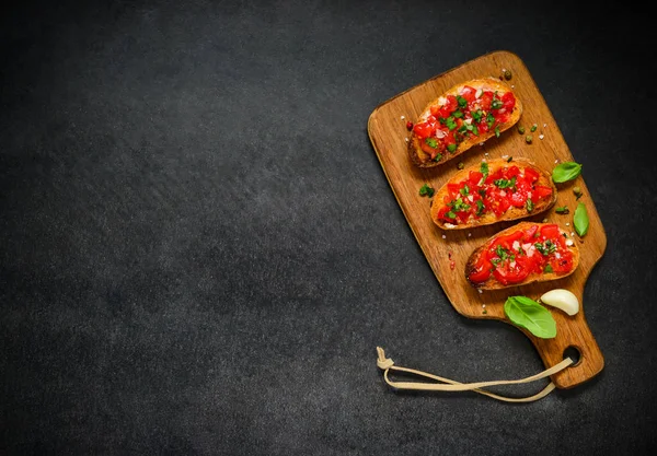 Bruschetta with Copy Space — Stock Photo, Image